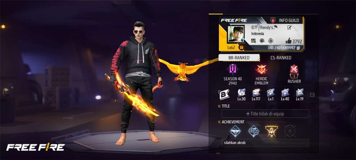 jual akun ff murah